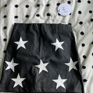 princess prolly leather star skirt